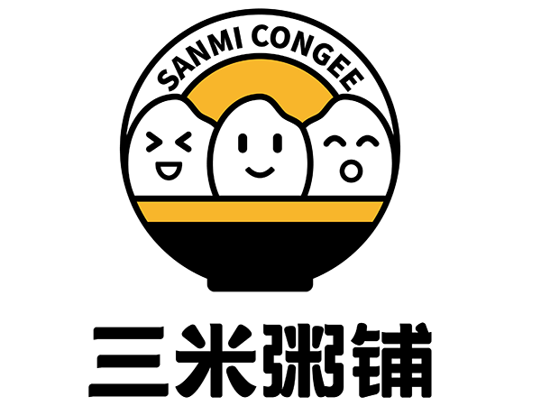 三米粥铺logo
