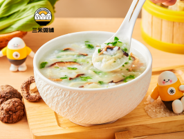 香菇鸡肉粥