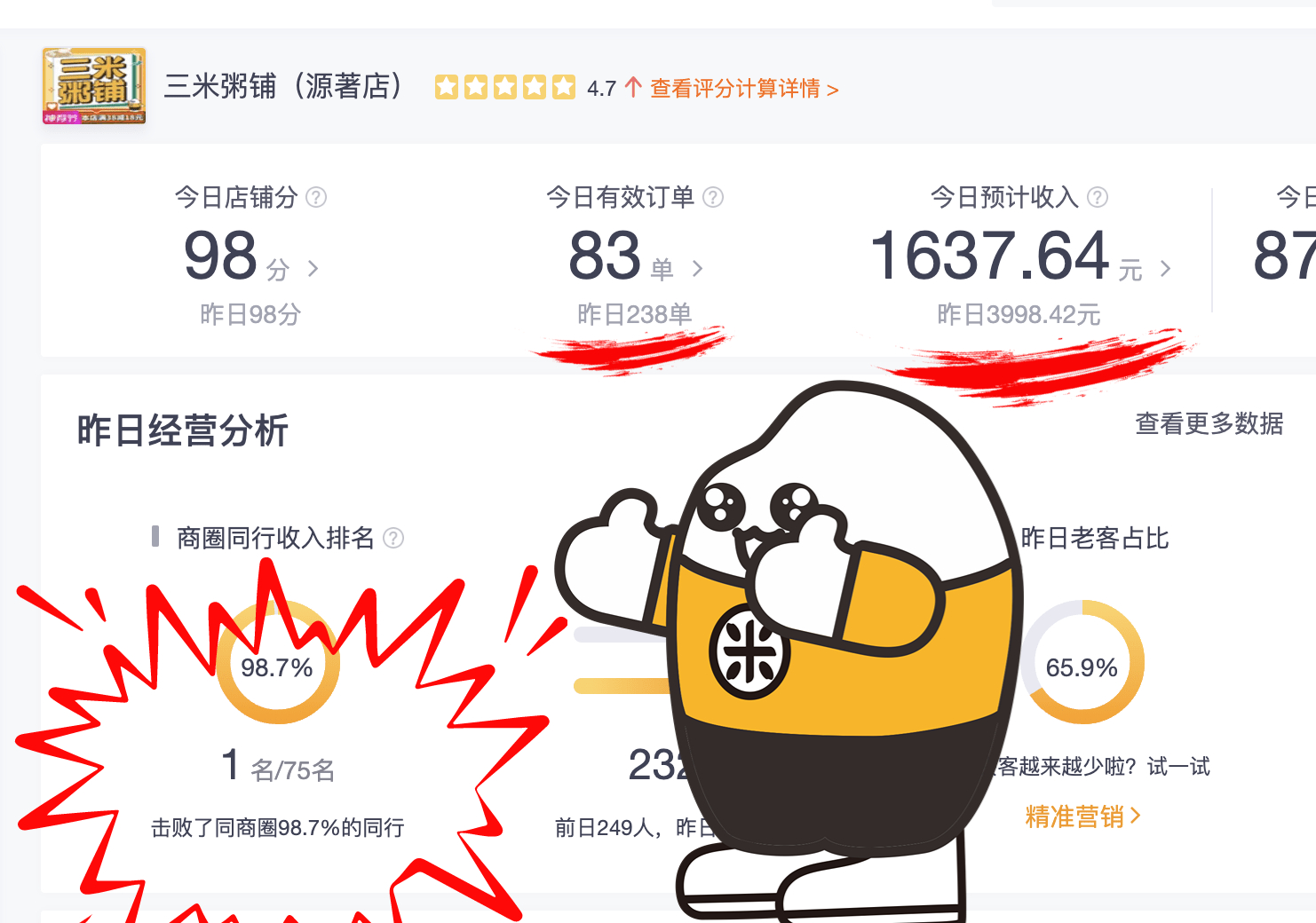 重庆-源著店20001018营业实收