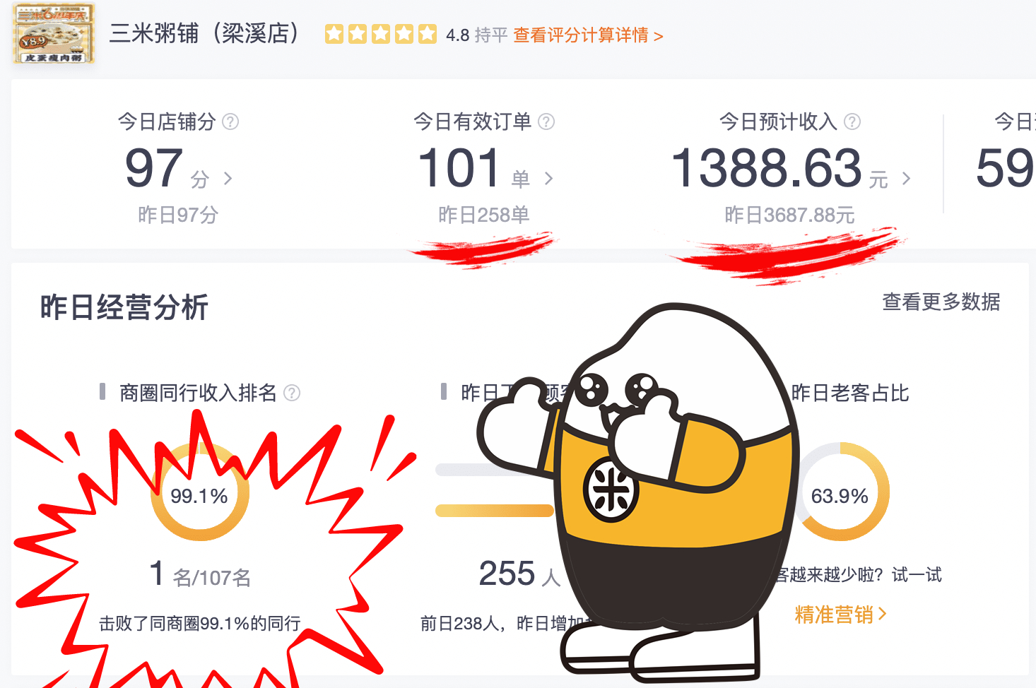 无锡-梁溪店20221024营业实收